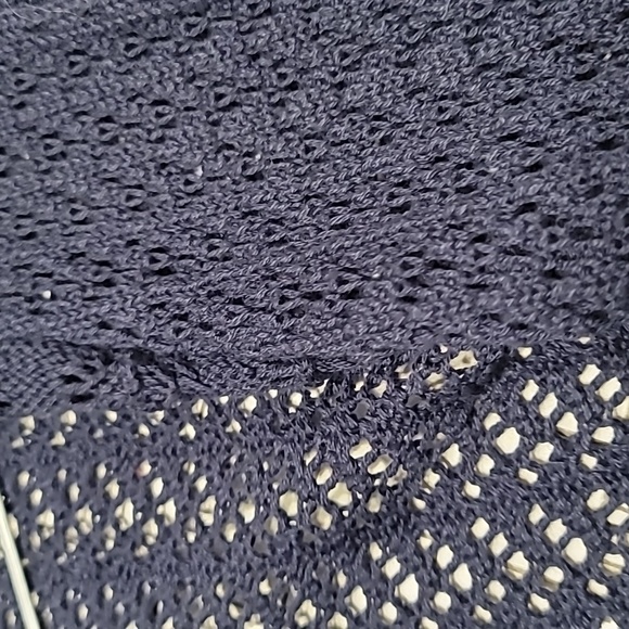 WOMENS Catherine's navy sweater duster short‎ sleeve 1X 18/20W Preloved - Picture 9 of 9